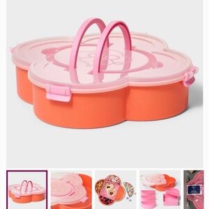 Roller rabbit x target snacklebox snack box — color is Coral/Light Pink